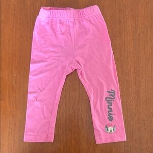 🍓3/$10 Disney Pink Leggings with Minnie Detail 18m